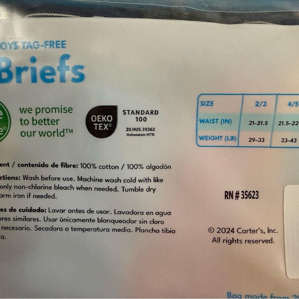 Carter's Boys Briefs 7-Pack - Multicolor - Picture 6 of 7